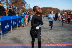 Rising New York Road Runners Cross Country event at Van Cortlandt Park Bronx, N.Y. on 1/21/21.  Runners from the ages 2 up to 18 spent a beautiful Sunday morning running in the park.  The youths ran 3 separate cross country heats.  The event was sponsored by New York Road Runners to promote youth running.  Copyright Jon Simon