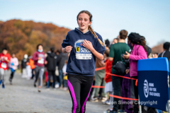 Rising New York Road Runners Cross Country event at Van Cortlandt Park Bronx, N.Y. on 1/21/21.  Runners from the ages 2 up to 18 spent a beautiful Sunday morning running in the park.  The youths ran 3 separate cross country heats.  The event was sponsored by New York Road Runners to promote youth running.  Copyright Jon Simon