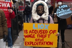 New York- Laundry workers rally  in Chinatown against a company who are trying to break the workers union.