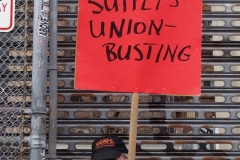 New York- Laundry workers rally  in Chinatown against a company who are trying to break the workers union.