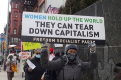 New York- Laundry workers rally  in Chinatown against a company who are trying to break the workers union.