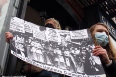New York- Laundry workers rally  in Chinatown against a company who are trying to break the workers union.