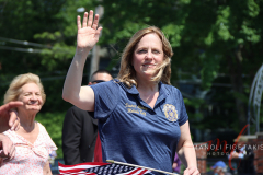 Melinda Katz (Queens County District Attorney) marching in Little Neck Memorial Day Parade.