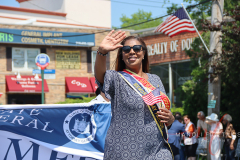 Tish James (Politician) marching in Little Neck Memorial Day Parade.