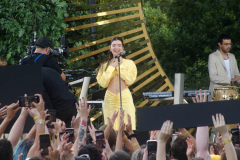 New York,  Lorde performs in New York's Central park for the Good Morning America Concert series.