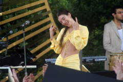 New York,  Lorde performs in New York's Central park for the Good Morning America Concert series.