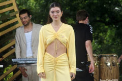 New York,  Lorde performs in New York's Central park for the Good Morning America Concert series.
