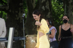New York,  Lorde performs in New York's Central park for the Good Morning America Concert series.