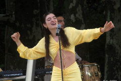 New York,  Lorde performs in New York's Central park for the Good Morning America Concert series.