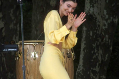 New York,  Lorde performs in New York's Central park for the Good Morning America Concert series.