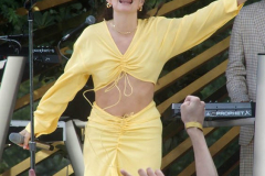 New York,  Lorde performs in New York's Central park for the Good Morning America Concert series.