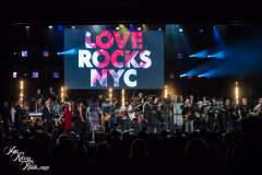 All participating musicians onstage for the final song of the night at the Fifth Annual Love Rocks NYC benefit concert for God's Love We Deliver at the Beacon Theatre on June 3, 2021 in New York City.