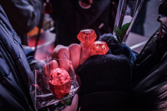 People came to the red steps of Times Square for a Vow Renewal Ceremony, put together by the The Times Square Alliance’s “ Love In Times Square” event on Valentine’s Day in NYC.Comedian Zarna Gargone one of the performers from the My Funny Valentine show at Carolines on Broadway; and a romantic performance of "All I Ask of You" by Julia Udine and Paul A. Schaefer from Broadway's Phantom of the Opera performed. ©Bianca Otero