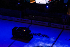 Governor Lieutenant Benjamin commemorates Black History Month by dropping the hockey puck at a New York Rangers game at Madison Square Garden. The Rangers played the Florida Panthers and won 5-2. February 1, 2022.Manhattan, NYC. (C) Bianca Otero