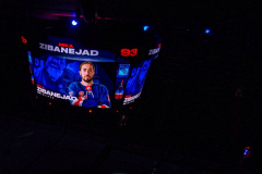 Governor Lieutenant Benjamin commemorates Black History Month by dropping the hockey puck at a New York Rangers game at Madison Square Garden. The Rangers played the Florida Panthers and won 5-2. February 1, 2022.Manhattan, NYC. (C) Bianca Otero