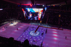 Governor Lieutenant Benjamin commemorates Black History Month by dropping the hockey puck at a New York Rangers game at Madison Square Garden. The Rangers played the Florida Panthers and won 5-2. February 1, 2022.Manhattan, NYC. (C) Bianca Otero
