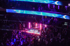 Governor Lieutenant Benjamin commemorates Black History Month by dropping the hockey puck at a New York Rangers game at Madison Square Garden. The Rangers played the Florida Panthers and won 5-2. February 1, 2022.Manhattan, NYC. (C) Bianca Otero