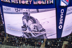Governor Lieutenant Benjamin commemorates Black History Month by dropping the hockey puck at a New York Rangers game at Madison Square Garden. The Rangers played the Florida Panthers and won 5-2. February 1, 2022.Manhattan, NYC. (C) Bianca Otero