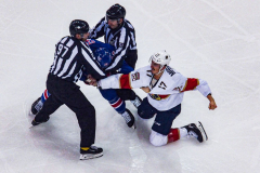 Governor Lieutenant Benjamin commemorates Black History Month by dropping the hockey puck at a New York Rangers game at Madison Square Garden. The Rangers played the Florida Panthers and won 5-2. February 1, 2022.Manhattan, NYC. (C) Bianca Otero