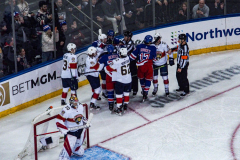 Governor Lieutenant Benjamin commemorates Black History Month by dropping the hockey puck at a New York Rangers game at Madison Square Garden. The Rangers played the Florida Panthers and won 5-2. February 1, 2022.Manhattan, NYC. (C) Bianca Otero