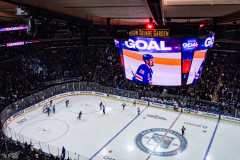 Governor Lieutenant Benjamin commemorates Black History Month by dropping the hockey puck at a New York Rangers game at Madison Square Garden. The Rangers played the Florida Panthers and won 5-2. February 1, 2022.Manhattan, NYC. (C) Bianca Otero