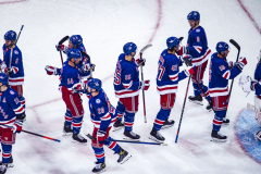 Governor Lieutenant Benjamin commemorates Black History Month by dropping the hockey puck at a New York Rangers game at Madison Square Garden. The Rangers played the Florida Panthers and won 5-2. February 1, 2022.Manhattan, NYC. (C) Bianca Otero