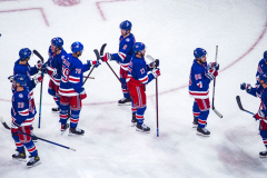Governor Lieutenant Benjamin commemorates Black History Month by dropping the hockey puck at a New York Rangers game at Madison Square Garden. The Rangers played the Florida Panthers and won 5-2. February 1, 2022.Manhattan, NYC. (C) Bianca Otero