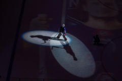 Governor Lieutenant Benjamin commemorates Black History Month by dropping the hockey puck at a New York Rangers game at Madison Square Garden. The Rangers played the Florida Panthers and won 5-2. February 1, 2022.Manhattan, NYC. (C) Bianca Otero