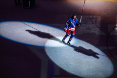Governor Lieutenant Benjamin commemorates Black History Month by dropping the hockey puck at a New York Rangers game at Madison Square Garden. The Rangers played the Florida Panthers and won 5-2. February 1, 2022.Manhattan, NYC. (C) Bianca Otero