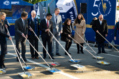 Police Commissioner Dermot Shea and various dignitaries attend NYC Marathon blue line painting ceremony at the finish line in Central Park 11/3/21
