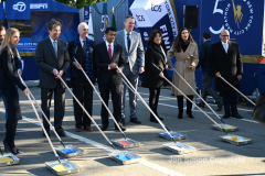 Police Commissioner Dermot Shea and various dignitaries attend NYC Marathon blue line painting ceremony at the finish line in Central Park 11/3/21