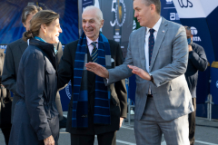 Police Commissioner Dermot Shea and various dignitaries attend NYC Marathon blue line painting ceremony at the finish line in Central Park 11/3/21