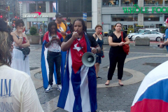 Anti- Cuba March and Rally in New York City.
Cuban Americans march and held a rally in the rain to protest the conditions in Cuba