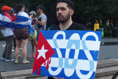 Anti- Cuba March and Rally in New York City.
Cuban Americans march and held a rally in the rain to protest the conditions in Cuba