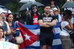 Anti- Cuba March and Rally in New York City.
Cuban Americans march and held a rally in the rain to protest the conditions in Cuba
