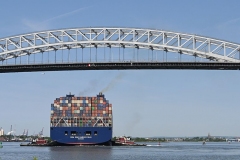 Thursday, May 20, 2021
CMA CGM Marco Polo 
Staten Island, NY
For credit:  Mary DiBiase Blaich

The “CMA CGM Marco Polo”, the largest ship to ever visit the East Coast of the US, sailed into New York harbor this morning, Thursday, May 20, 202..  It passed the Statue of Liberty and lower Manhattan, before turning around and sailing through the Kill Van Kill, and then  under the Bayonne Bridge in route to Port Newark.  School children who attend the Harbor School on Richmond Terrace had an opportunity to cross the street from their building and pose with the ship as it sailed behind them.