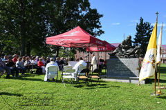 Fr Vincent Capodanno 54th Memorial Mass
September 04, 2021
Ft Wadsworth
Staten Island, NY
Photographs by Mary DiBiase Blaich 

A Mass and ceremony were held on Saturday, 04, 2021 in honor of Father Vincent R Capodanno at Ft Wadsworth, Staten Island.   Fr Capodanno, a native of Staten Island, was a Maryknoll Missionary who served as a chaplain in Vietnam.  He was killed in action while ministering to wounded Marines in combat.  Fr Capodanno
Received the Congressional Medal of Honor for his actions during which he saved several marines.
At the Mass, the Knights of Columbus provided an honor guard.  Members of many local veteran organizations attended as did family members Fr Capodanno, especially Vincent Capodanno, a nephew who spoke after the Mass.  The communion gifts were brought to the altar by two Marines who were with Fr Capodanno in Vietnam.  The Mass was con celebrated by Rev Louis Jerome and Msgr Peter Finn.
Following the Mass, wreaths were placed in front of a statue of Fr Capodanno outside the chapel at Fr Wadsworth that is named for him.