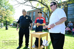 Fr Vincent Capodanno 54th Memorial Mass
September 04, 2021
Ft Wadsworth
Staten Island, NY
Photographs by Mary DiBiase Blaich 

A Mass and ceremony were held on Saturday, 04, 2021 in honor of Father Vincent R Capodanno at Ft Wadsworth, Staten Island.   Fr Capodanno, a native of Staten Island, was a Maryknoll Missionary who served as a chaplain in Vietnam.  He was killed in action while ministering to wounded Marines in combat.  Fr Capodanno
Received the Congressional Medal of Honor for his actions during which he saved several marines.
At the Mass, the Knights of Columbus provided an honor guard.  Members of many local veteran organizations attended as did family members Fr Capodanno, especially Vincent Capodanno, a nephew who spoke after the Mass.  The communion gifts were brought to the altar by two Marines who were with Fr Capodanno in Vietnam.  The Mass was con celebrated by Rev Louis Jerome and Msgr Peter Finn.
Following the Mass, wreaths were placed in front of a statue of Fr Capodanno outside the chapel at Fr Wadsworth that is named for him.