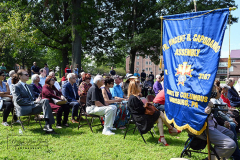 Fr Vincent Capodanno 54th Memorial Mass
September 04, 2021
Ft Wadsworth
Staten Island, NY
Photographs by Mary DiBiase Blaich 

A Mass and ceremony were held on Saturday, 04, 2021 in honor of Father Vincent R Capodanno at Ft Wadsworth, Staten Island.   Fr Capodanno, a native of Staten Island, was a Maryknoll Missionary who served as a chaplain in Vietnam.  He was killed in action while ministering to wounded Marines in combat.  Fr Capodanno
Received the Congressional Medal of Honor for his actions during which he saved several marines.
At the Mass, the Knights of Columbus provided an honor guard.  Members of many local veteran organizations attended as did family members Fr Capodanno, especially Vincent Capodanno, a nephew who spoke after the Mass.  The communion gifts were brought to the altar by two Marines who were with Fr Capodanno in Vietnam.  The Mass was con celebrated by Rev Louis Jerome and Msgr Peter Finn.
Following the Mass, wreaths were placed in front of a statue of Fr Capodanno outside the chapel at Fr Wadsworth that is named for him.