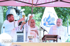 Fr Vincent Capodanno 54th Memorial Mass
September 04, 2021
Ft Wadsworth
Staten Island, NY
Photographs by Mary DiBiase Blaich 

A Mass and ceremony were held on Saturday, 04, 2021 in honor of Father Vincent R Capodanno at Ft Wadsworth, Staten Island.   Fr Capodanno, a native of Staten Island, was a Maryknoll Missionary who served as a chaplain in Vietnam.  He was killed in action while ministering to wounded Marines in combat.  Fr Capodanno
Received the Congressional Medal of Honor for his actions during which he saved several marines.
At the Mass, the Knights of Columbus provided an honor guard.  Members of many local veteran organizations attended as did family members Fr Capodanno, especially Vincent Capodanno, a nephew who spoke after the Mass.  The communion gifts were brought to the altar by two Marines who were with Fr Capodanno in Vietnam.  The Mass was con celebrated by Rev Louis Jerome and Msgr Peter Finn.
Following the Mass, wreaths were placed in front of a statue of Fr Capodanno outside the chapel at Fr Wadsworth that is named for him.