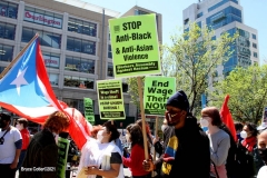 NEW YORK -May Day Rallies and Protests at Various locations in  Manhattan from worker safety,Marijuanajustice, Defund NATO, free political prisoners, many groups take to the streets to protest