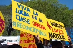 NEW YORK -May Day Rallies and Protests at 
Various locations in  Manhattan from worker safety,Marijuana
justice, Defund NATO, free political prisoners, many groups take to the streets to protest