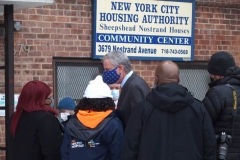 NEW YORK—? Mayor de Blasio today announced a three-pronged plan to vaccinate homebound seniors and the essential frontline home care workers who care for them. Beginning next week, the City will launch on-site senior vaccination clinics and, with the arrival of the Johnson & Johnson vaccine in March, stand up a vaccination drive for homebound seniors. To minimize risk for homebound seniors throughout the month of February, the City will aim to vaccinate 25,000 home health aides over the next month, offering dedicated appointments in the areas where they live and work.