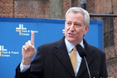 NEW YORK—? Mayor de Blasio today announced a three-pronged plan to vaccinate homebound seniors and the essential frontline home care workers who care for them. Beginning next week, the City will launch on-site senior vaccination clinics and, with the arrival of the Johnson & Johnson vaccine in March, stand up a vaccination drive for homebound seniors. To minimize risk for homebound seniors throughout the month of February, the City will aim to vaccinate 25,000 home health aides over the next month, offering dedicated appointments in the areas where they live and work.