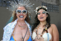 June 15,2022    NEW YORK  
The 40th Annual Mermaid Parade. returned after a two year absence due to Covid. Revelers Dance in the streets while groups of of musicians / bands play while marching along the parade route