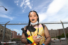June 15,2022    NEW YORK  
The 40th Annual Mermaid Parade. returned after a two year absence due to Covid. Revelers Dance in the streets while groups of of musicians / bands play while marching along the parade route