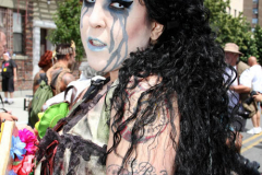 June 15,2022    NEW YORK  
The 40th Annual Mermaid Parade. returned after a two year absence due to Covid. Revelers Dance in the streets while groups of of musicians / bands play while marching along the parade route