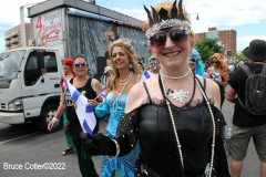 June 15,2022    NEW YORK  
The 40th Annual Mermaid Parade. returned after a two year absence due to Covid. Revelers Dance in the streets while groups of of musicians / bands play while marching along the parade route
