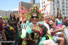 June 15,2022    NEW YORK  
The 40th Annual Mermaid Parade. returned after a two year absence due to Covid.  Queen Mermaid Mx Justin Vivian Bond & King Neptune Dr. Dave A. Chokshi former N.Y.C . Health Commissioner.
