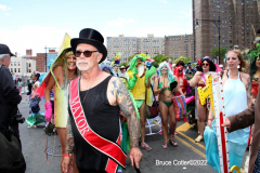 June 15,2022    NEW YORK  
The 40th Annual Mermaid Parade. returned after a two year absence due to Covid. Revelers Dance in the streets while groups of of musicians / bands play while marching along the parade route